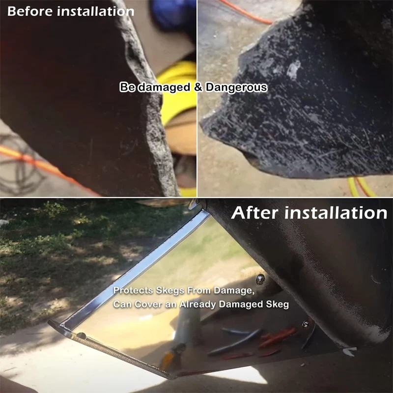 27031 Skeg Guard Skeg Protector Kit Marine-Grade Stainless - View #4