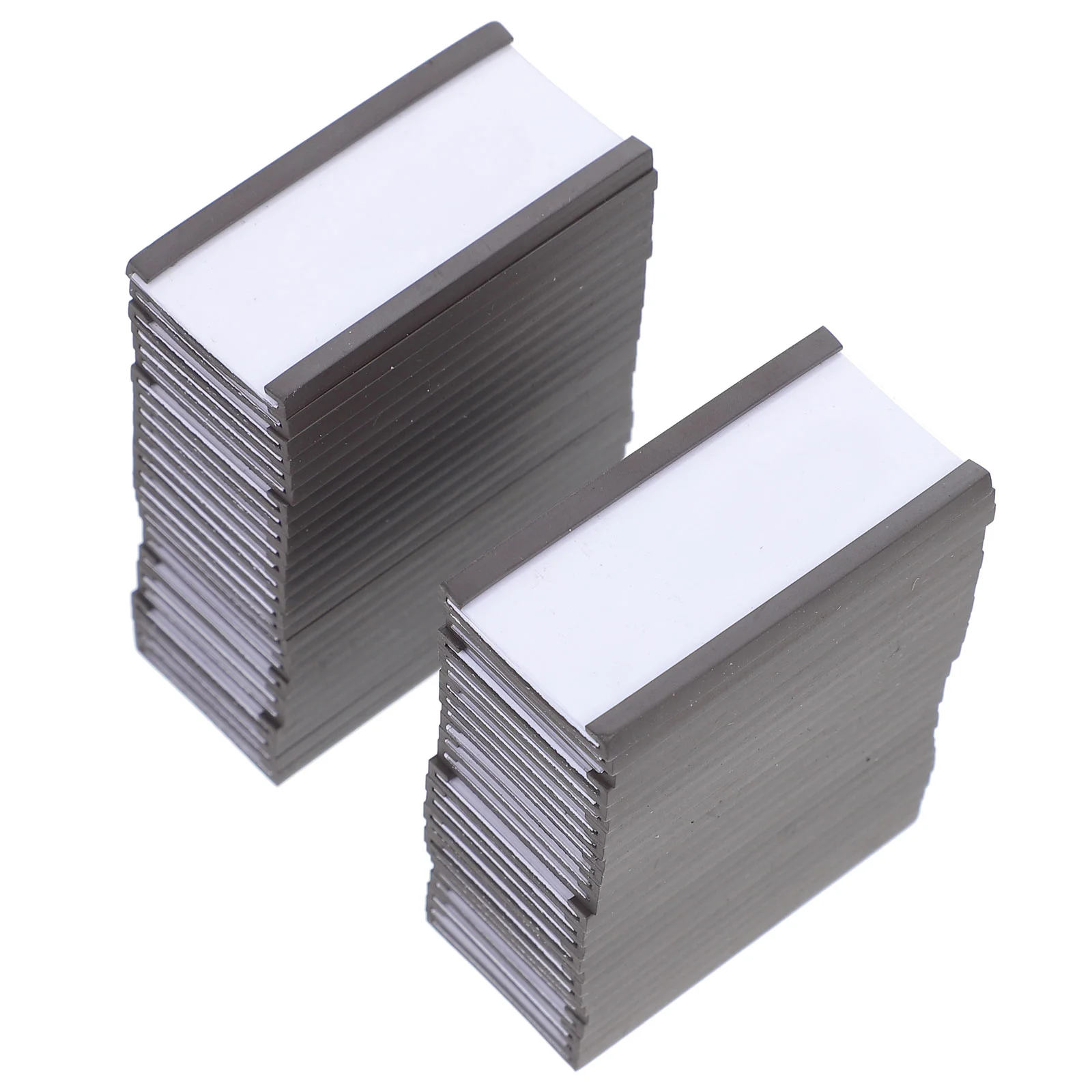 50pcs Magnetic Label Holders Price Label Paper Inserts Magnetic Data Holders Price Sign Holders Card protectors magnetic name tags holder channel label clamp labels clip display holders paper warehouse sign