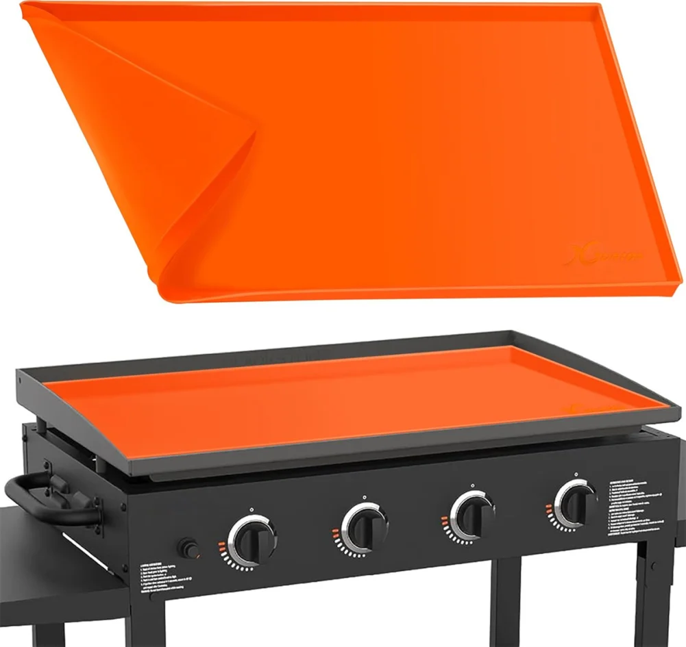 

BBQ Griddle Silicone Pad, Grilling Mat With Surface Protection Dust Resistance, 22 Inch Silicone Mat For Barbecue Camping Picnic