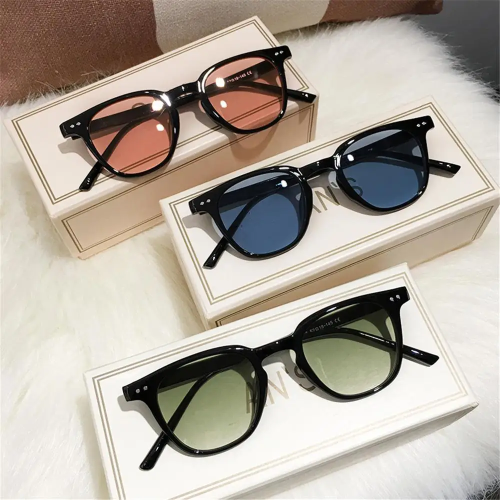 

UV400 Black Eyewear Square Sunglasses Men Shades Vintage Oversized Sunglasses