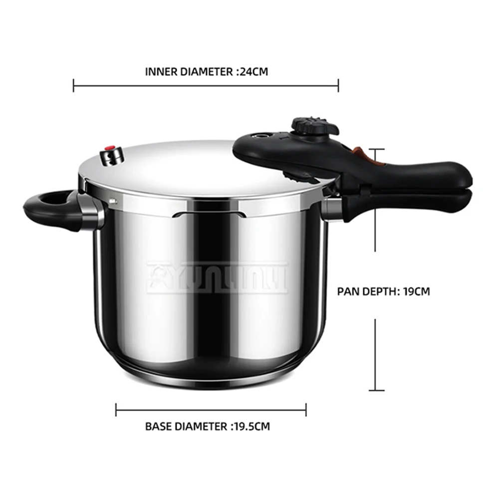 316 Stainless Steel Pressure Cooker Suitable for Gas and Induction Cookers Fast and Safe Cooking 6