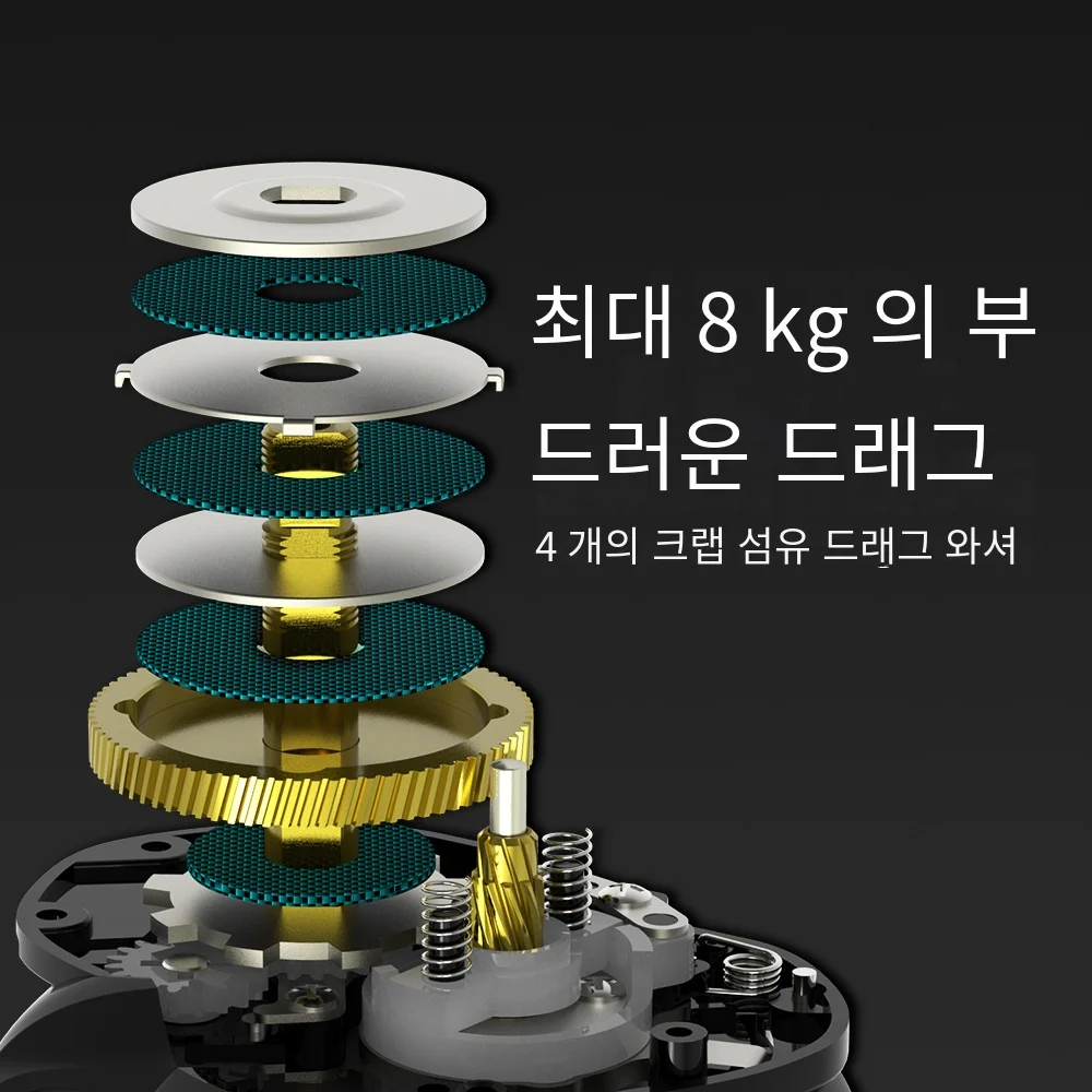 KastKing-Crixus 7 + 1BBs 8KG 최대 드래그 206g 초경량 베이트 캐스팅 릴, 마그네틱 브레이크 시스템 민물 낚시 코일
