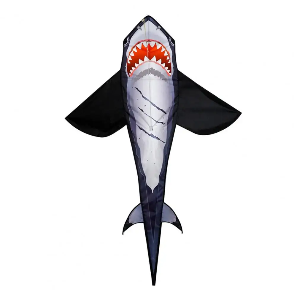 Outdoor Adventure Kite Shark-shaped Cartoon Animal Kite for Kids Adults Lightweight Easy to Fly Large Size Recreational Flying 5