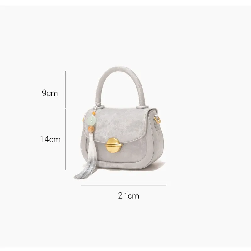 New Shoulder Bag New Chinese High Sense Versatile Portable Saddle Bag Female Niche Ins Diagonal Luxury Bag Woman сумка женская