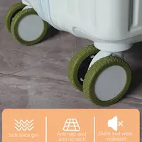Luggage Wheels Protector Suitcase Small Parts Wear Resistant Silicone Protection Cover For Most Spinners Wheels 2