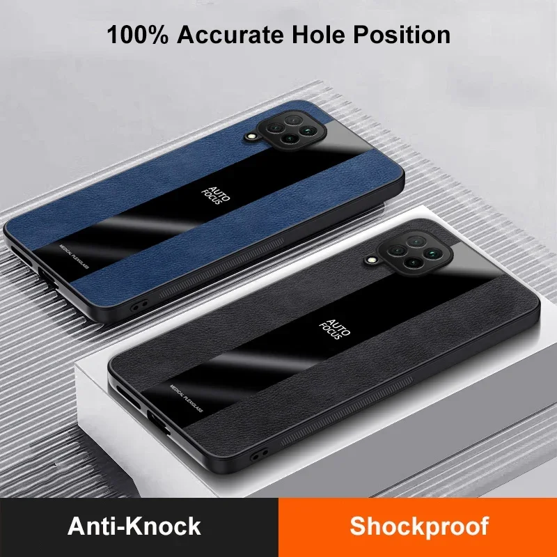Luxury Leather Magnetic Ring Holder Phone Case - Premium Silicone Protection