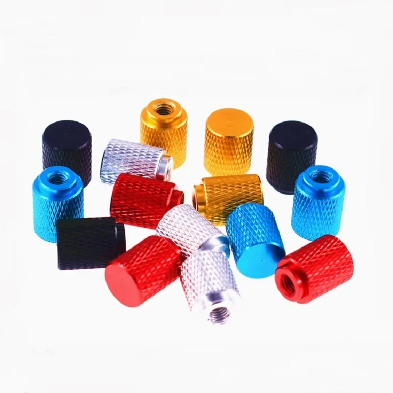 2 Pcs Anodized Aluminum Knurled Thumb Nuts M3 M4 M5 M6 Blind Hole Hand Tighten Adjustment thumb nuts