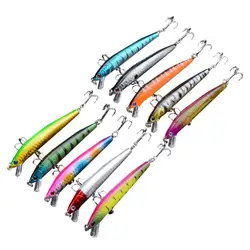Appât dur en plastique pour la pêche en mer, leurre pour attraper des poissons, pour les ménés, bionique, Wobbler, 10 couleurs, 9.5cm, 8.5g 