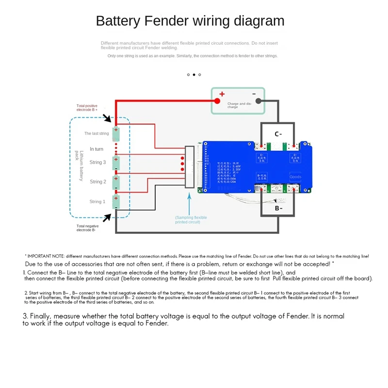 

24S 72V 50A Lifepo4 Battery Protection Board Same Port With Equalization Temperature Control BMS Battery Board (50A)