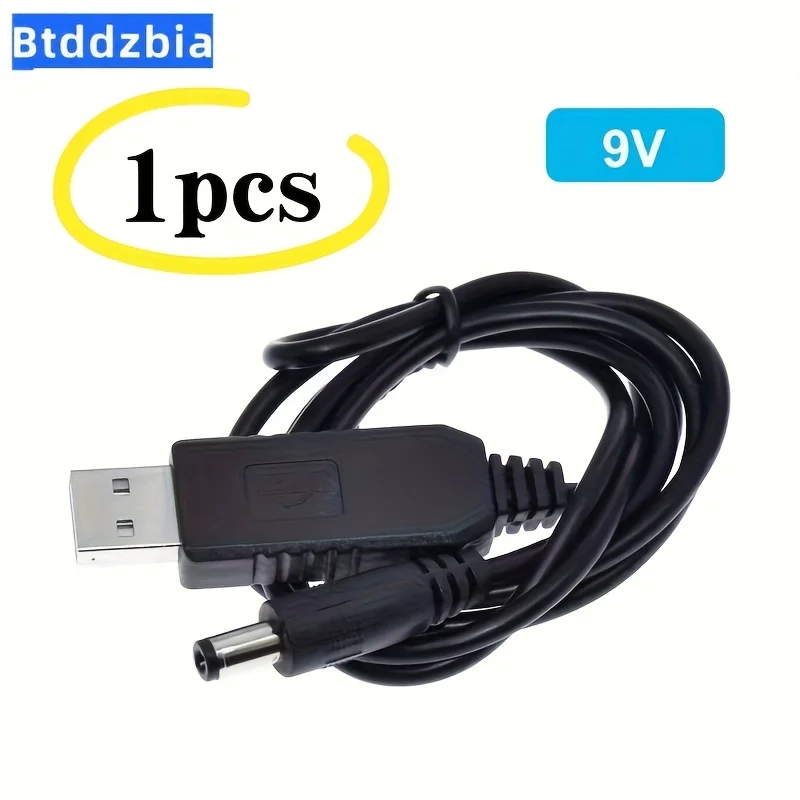 USB 전원 부스트 라인 DC 5V에서 DC 9V / 12V 승압 모듈 USB 컨버터 어댑터 케이블 2.1x5.5mm 플러그