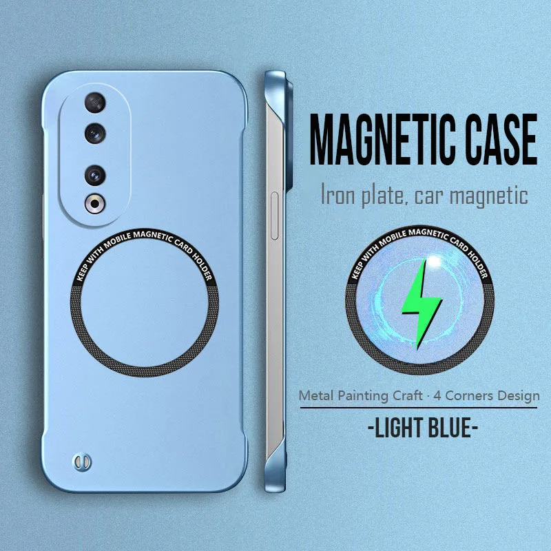 Sleek Magnetic Metal Frameless Phone Case with Enhanced Protection