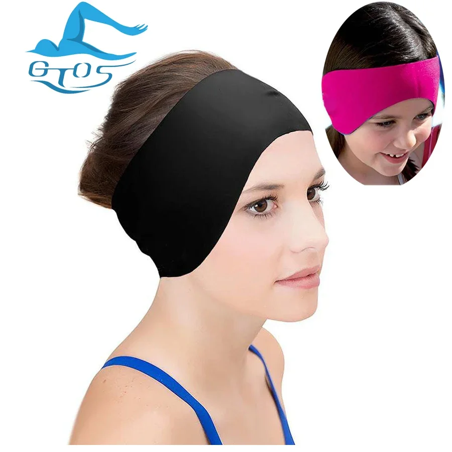 Adjustable Women Kids Ear Band cover for swimming bathing ear plugs toddler head band protector Neoprene