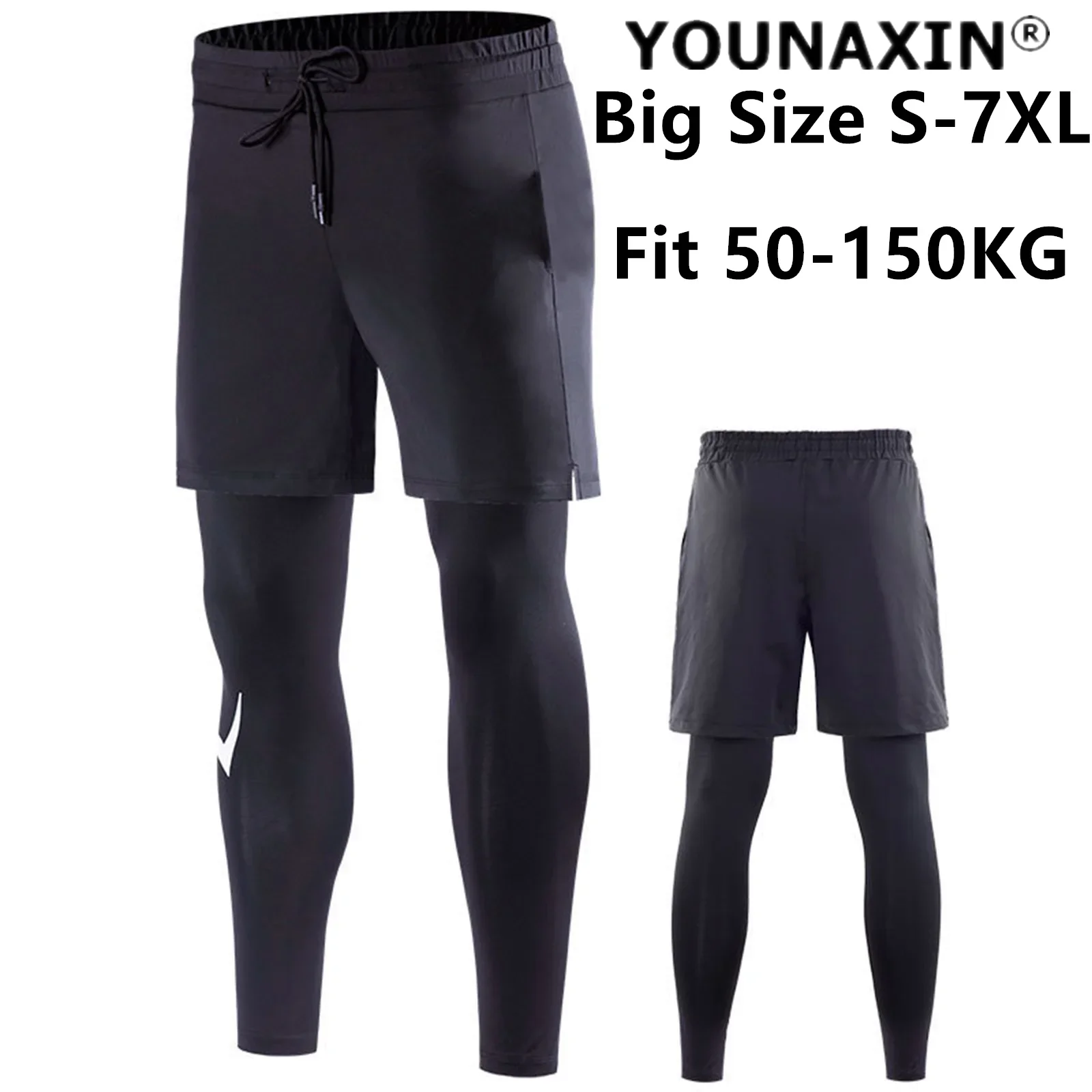 Men Big Size Sports Pants Running Basketball Sportswear Fitness Traning Gym Trousers S M L XL 2XL 3XL 4XL 5XL 6XL 7XL