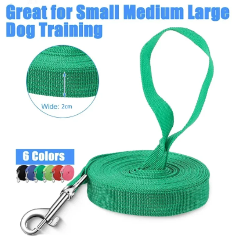 1.2M-30M Long Nylon Dog Training Leashes Walking Pet Leash Long Lanyard Traction Rope for Small Large Dogs Lead Item 5