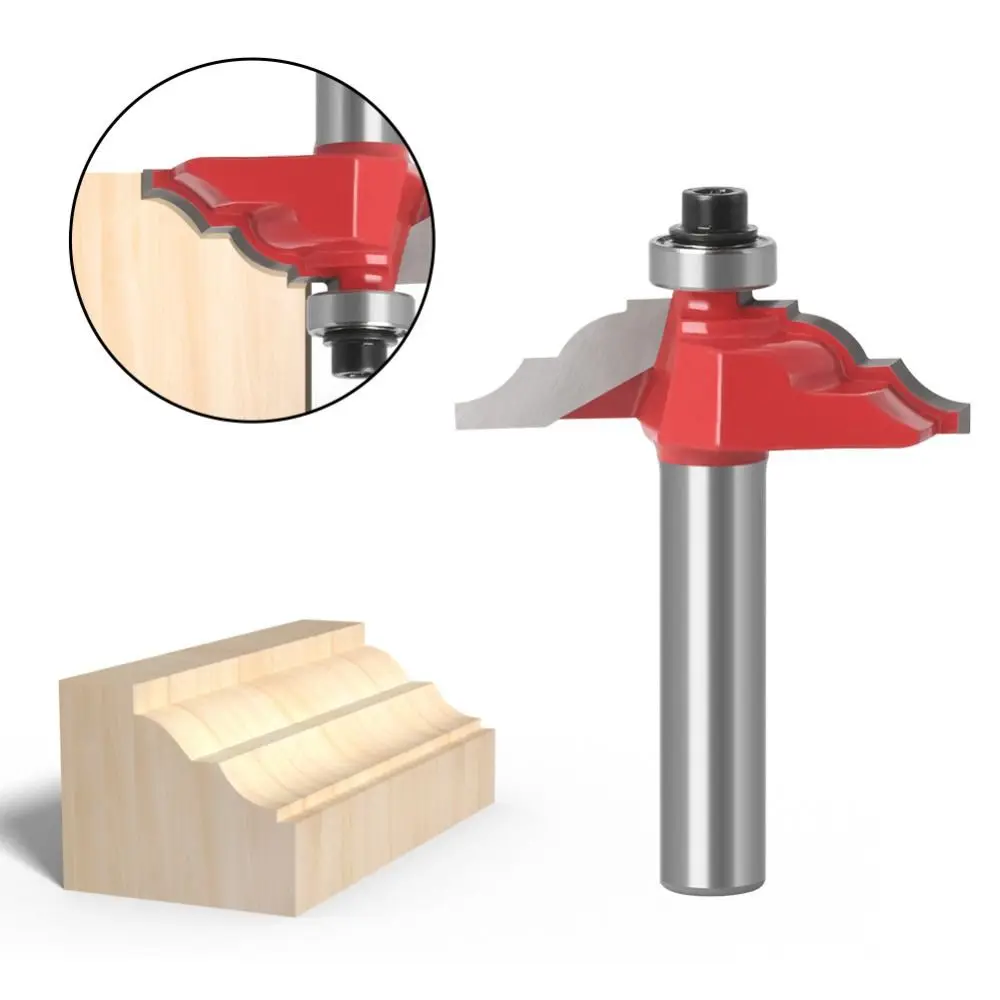

Cabinet Door Router Bit Durable Carbide Carving Machine Slotting Cutter 12mm 1/2" Shank Line Stripe Cutter Woodworking Tools