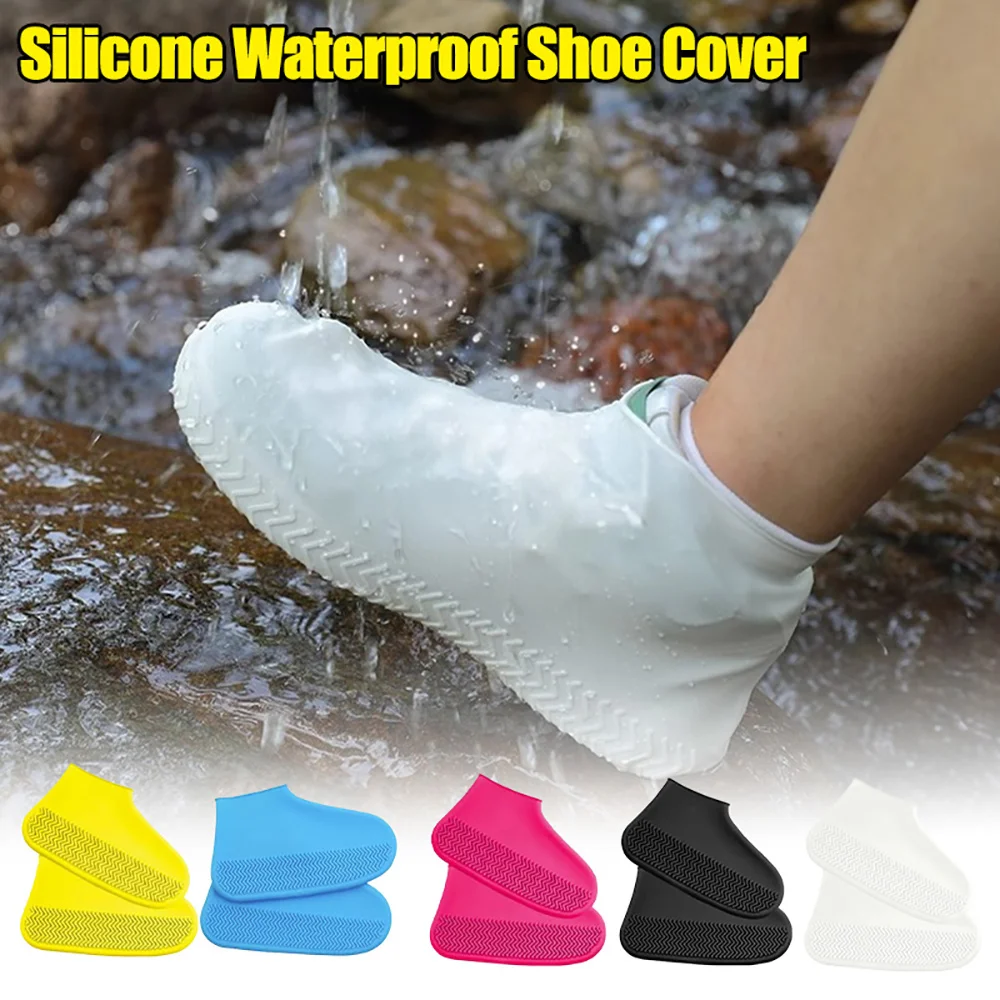 Protège-chaussures imperméables réutilisables adulte enfant - Couvre-chaussures anti-dérapant pluie