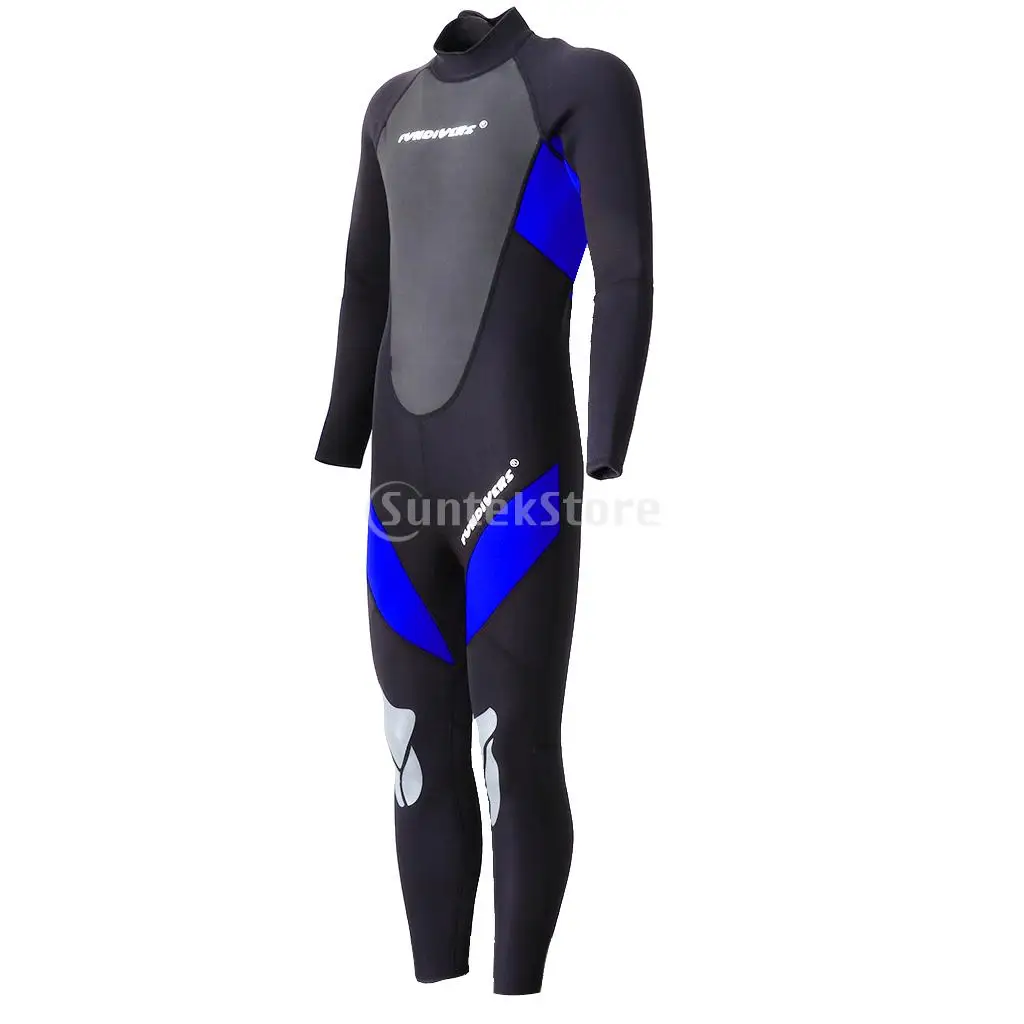 Terno de mergulho em neoprene premium para homens, 3mm, mangas compridas, fato térmico, natação, mergulho, inverno