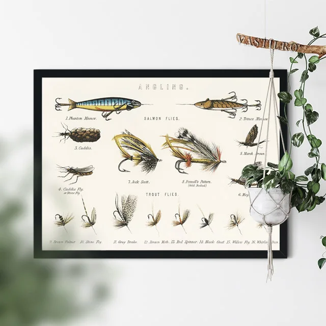 Vintage Fishing Lure Wall Art Canvas Posters Prints Fishing Lure  Illustration Painting Angling Wall Picture Home Decoration - Price history  & Review, AliExpress Seller - walls tale