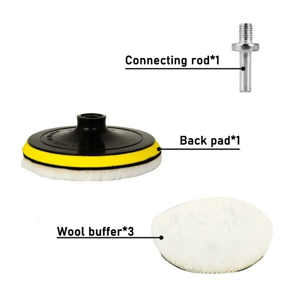 5Pcs Polishing Kit Car Polishing Pad