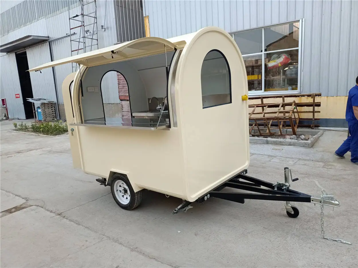 

Мобильный кухонный киоск Airstream для фаст-фуда, торговый автомат с сертификатом DOT, трейлер для мороженого