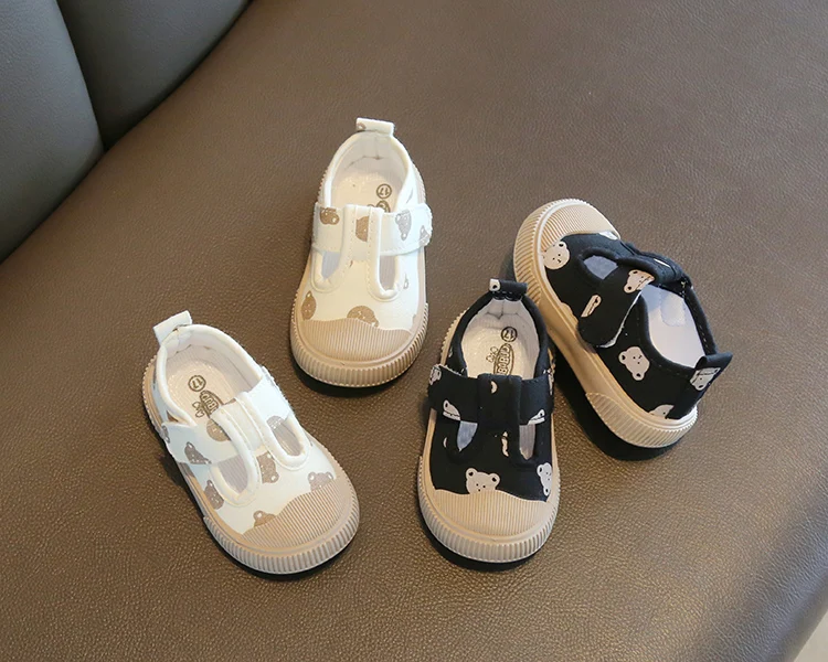 Kids Casual Canvas Sneakers - Cute Animal Print Shoes for Toddlers