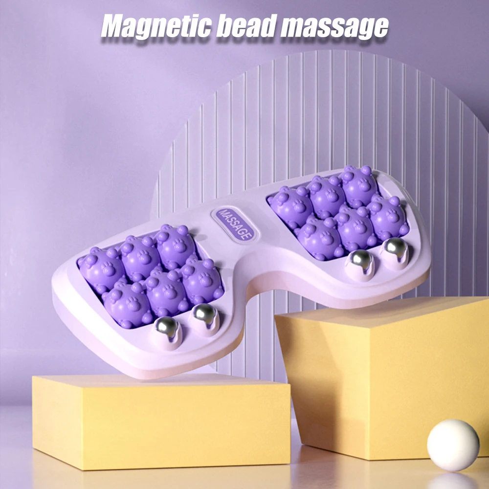 1PC Dual Foot Massager Roller with ABS Plastic& Magnetic Beads,Promotes,Lightweight and Portable - Relaxation Gifts for Women Men 14 1PC Dual Foot Massager Roller with ABS Plastic& Magnetic Beads,Promotes,Lightweight and Portable - Relaxation Gifts for Women Men 8