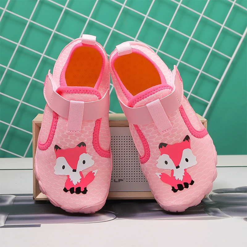 KID Summer Soft Soled Barefoot Wading Shoes Parent-Child Vacation Beach Swimming Shoes Student Quick Drying Aqua 28-37#