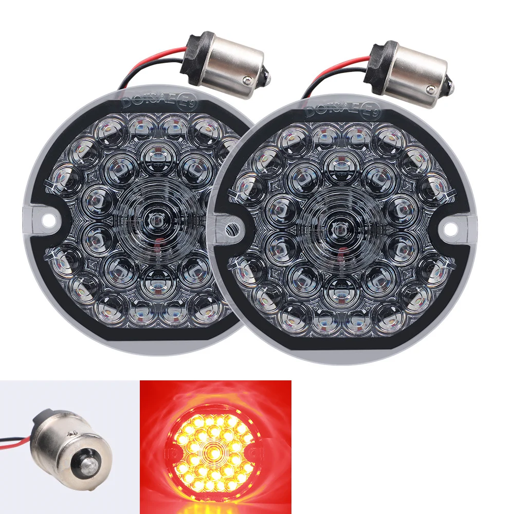 3.25 Inch Rear LED Turn Signal & Brake Light For Harley Motorcycles – Super Bright, Red, Fits Road Glide, Road King, Softail & More