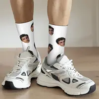 Chaussettes personnalisées en forme de visage Chaussettes personnalisées unisexes Chaussettes photo personnalisées Chaussettes photo Chaussettes personnalisées comme cadeaux 6