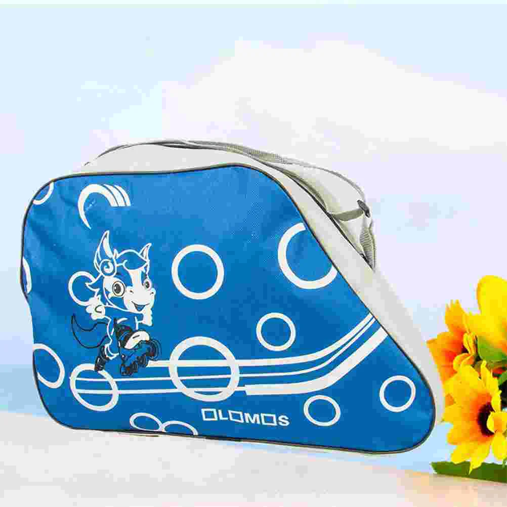 Fashionable Printed Skating Ice Skating Tote Bags Portable Adjustable Shoulder Strap Storage Organizer Roller Skate roller skates bag