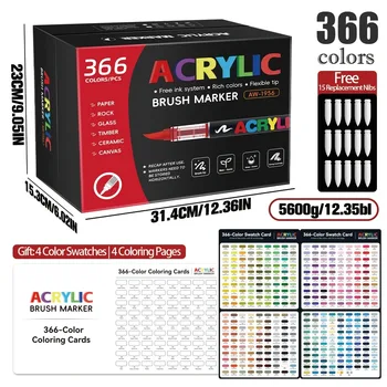 Acrylic Brush Marker Set 1