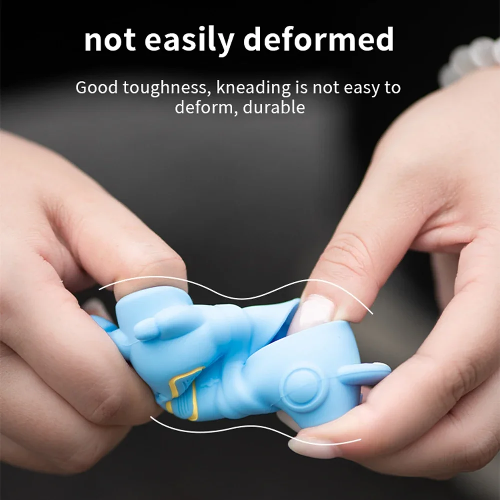 For Insta360 GO 3 Camera Silicone Case Spaceman Silicone Protective Cover Scratchproof Cartoon Silicone Case with Anti-Lost Rope