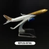 1:400 Scale Metal Aircraft Gulf A330 Airlines Boeing Airplane 2