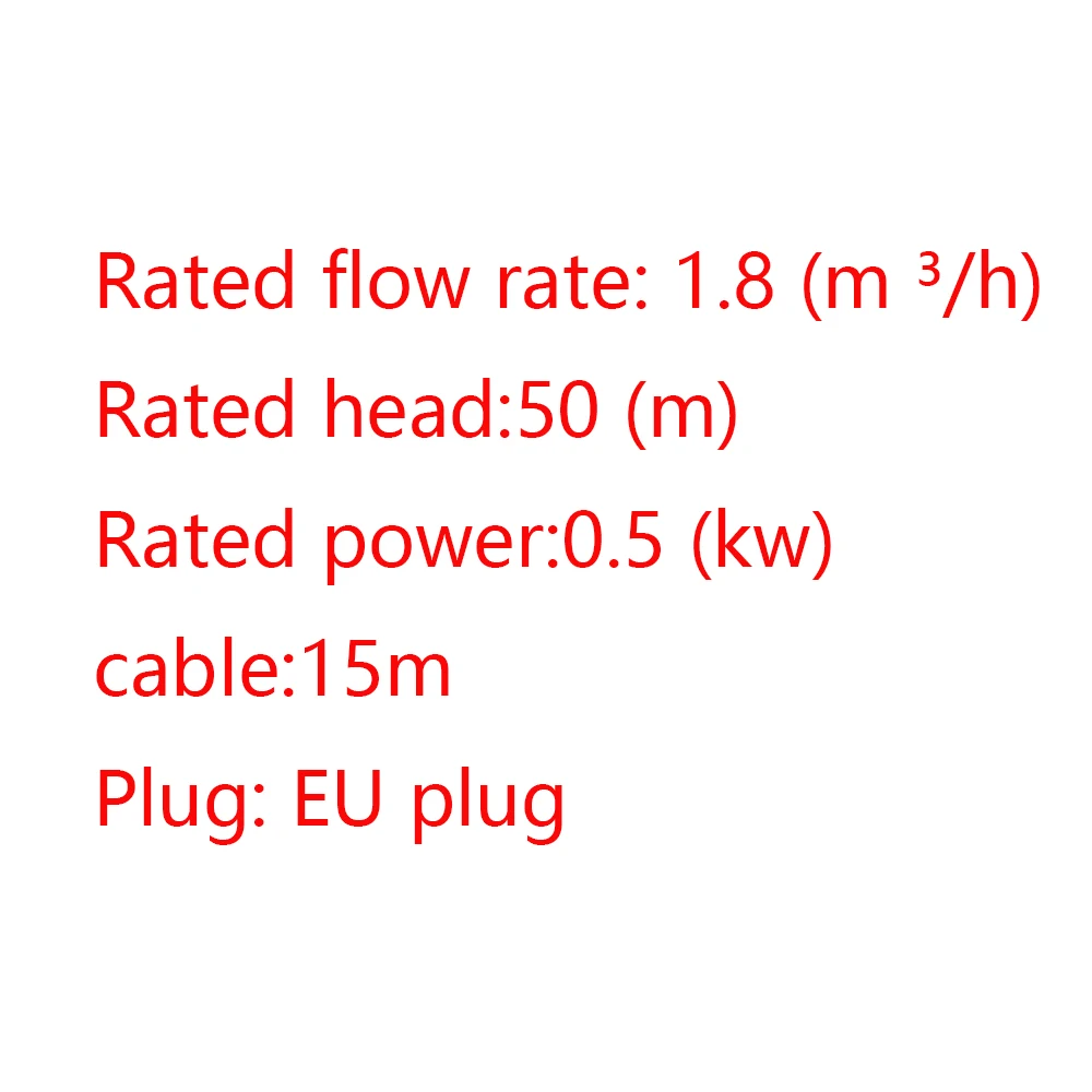 QGDHousehold deep well pump, high head electric pumping pump, stainless steel ve