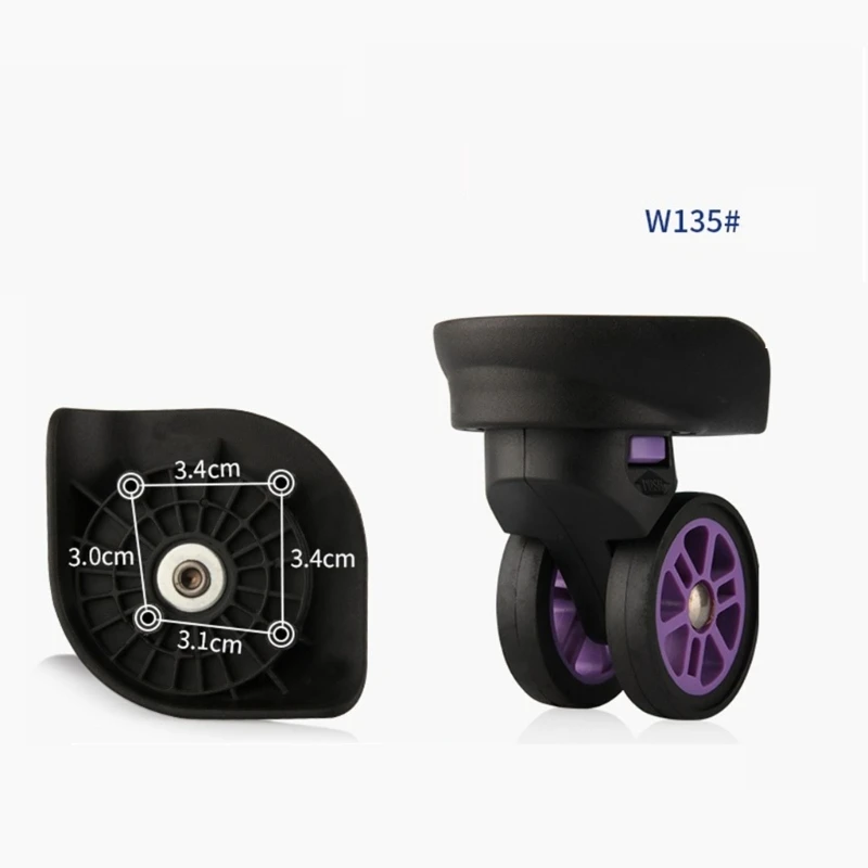 1 Pair DIY Luggage Suitcase Wheel Travel Luggage Replacement
