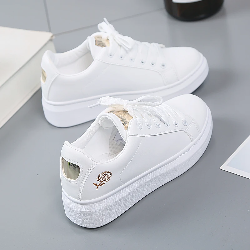 Adjustable Hilarious fax 2020 Women Casual Shoes New Spring Women Shoes Fashion Embroidered White  Sneakers Breathable Flower Lace Up Women Sneakers|Women's Vulcanize Shoes|  - AliExpress