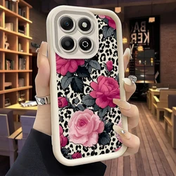 Floral Silicone Shockproof Case - Durable Protection with Stylish Design for Honor 200 Lite (WH - JGK - BCJ2204)