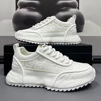 Sneakers Chunky Dad All Black, respirantes, en mesh et cuir, plateforme, antidérapantes, chaussures de sport décontractées pour streetwear 3