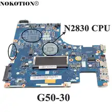 Nokotion aclu9 aclu0 NM-A311 placa mãe do portátil para lenovo ideapad G50-30 placa principal sr1w4 n2830 cpu ddr3l trabalhos completos