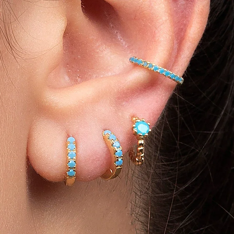 Clou D'Oreilles Argent Femme - Boucle D’Oreilles Puces Celtique Avec