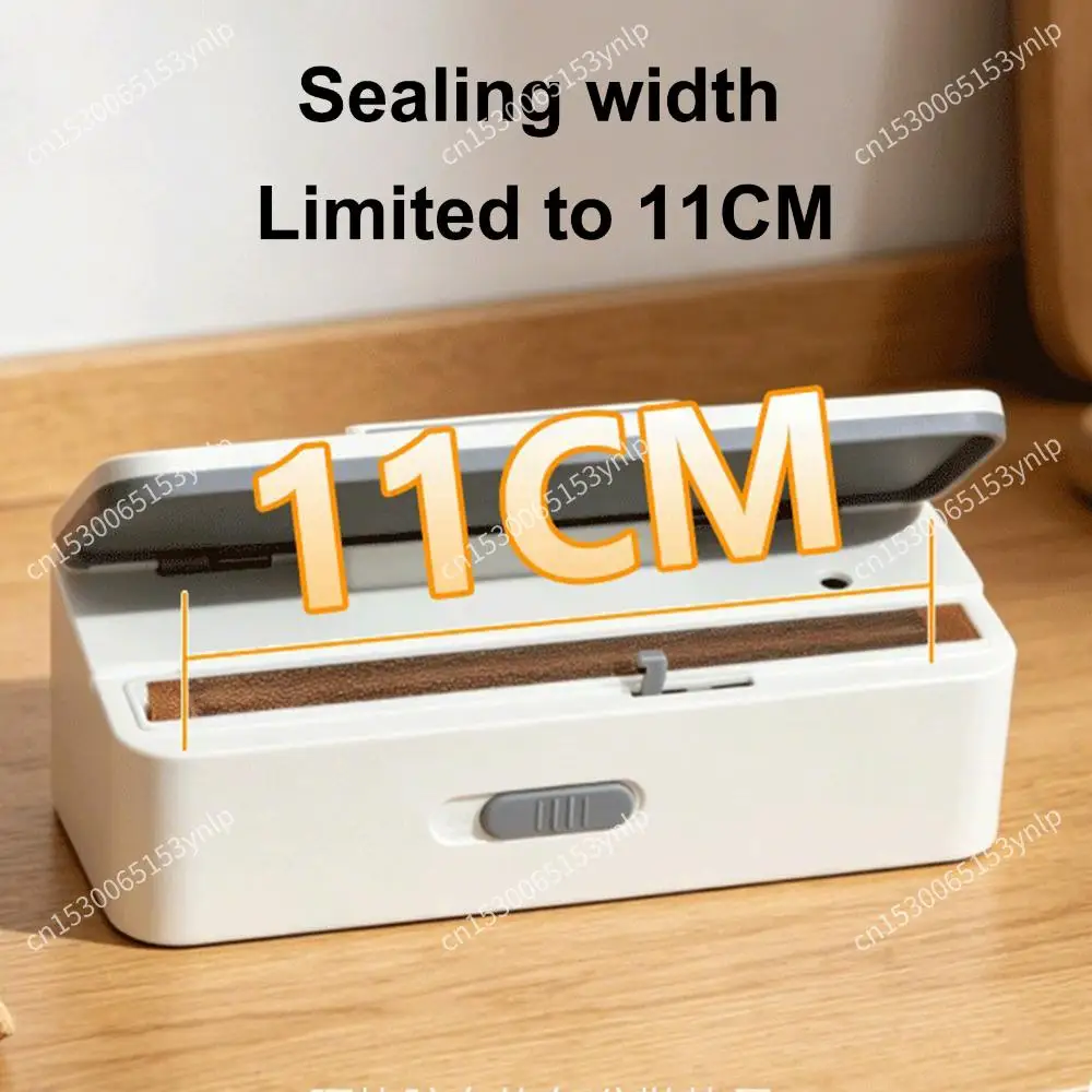 Fridge Magnet Sealer 8-Level Adjustable Mini Bags Sealer and Cutter 1800mAh USB-C Rechargeable Bag Sealers for Fridge & Kitchen 1