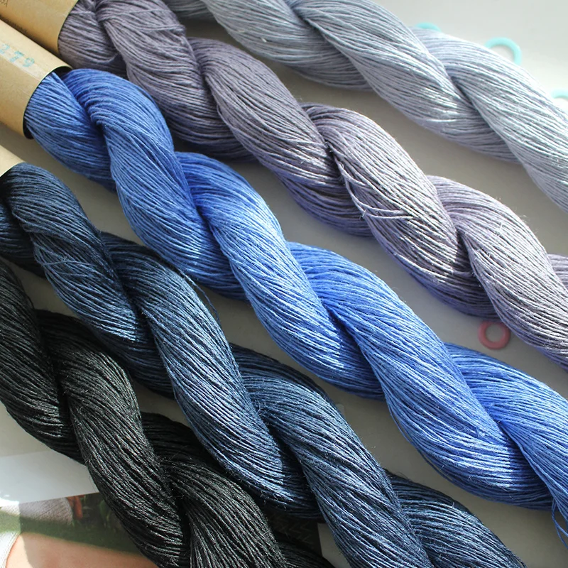 1*50g100% Natural Linen Lace Weight Hand Knitting Crochet Yarn  for Summer Fashion Garments Baby Clothes Soft and cool 5