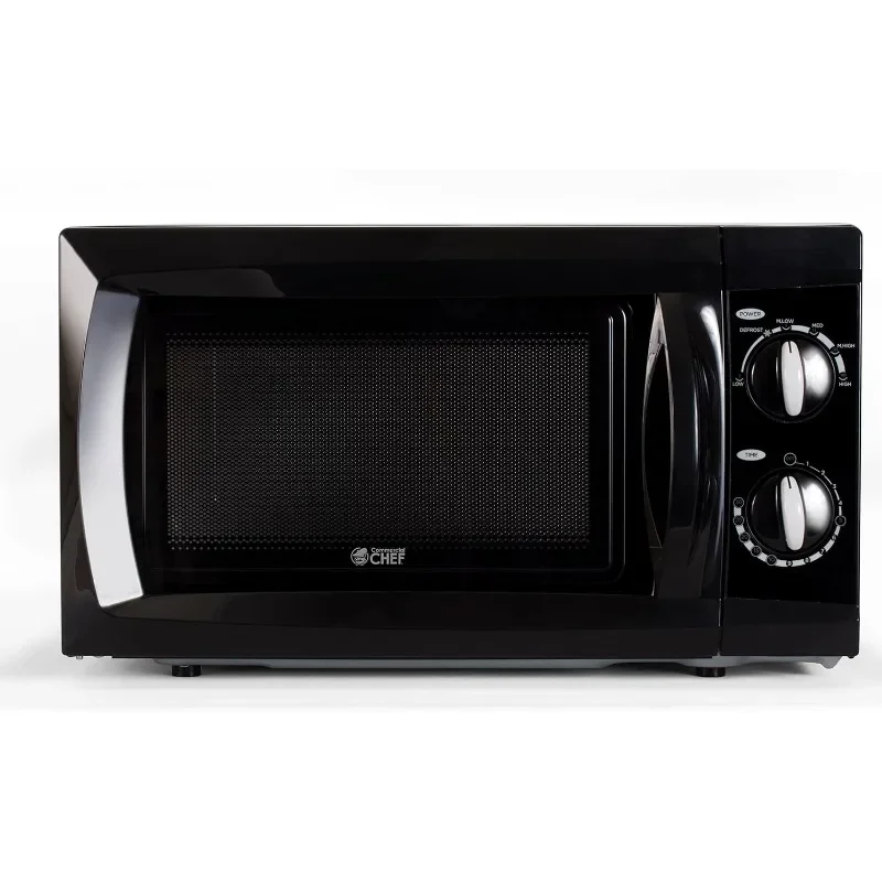 

COMMERCIAL CHEF 0.6 Cubic Foot Microwave with 6 Power Levels, Small Microwave with Grip Handle, 600W Countertop Microwave