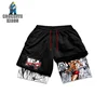 Anime Baki Hanma Gym Shorts Men Manga Print Workout Quick Dry Running Performance Short Pants Summer Mesh Beach Sport Sweatpants 1