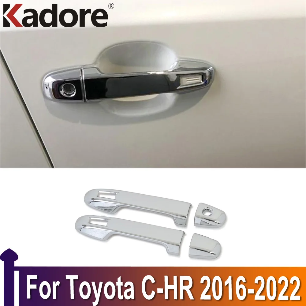 Для Toyota C-HR CHR 2016 2017 2018-2021 2022 хромированная крышка передней дверной ручки отделка