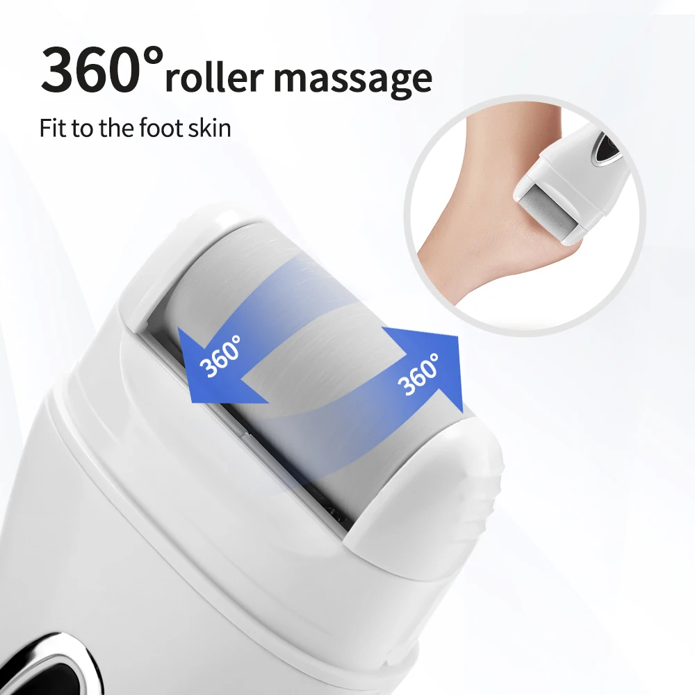 Electric Callus Remover Pedicure Tools Automatic Foot Grinding 3 Speeds Adjustment 360° Massage Removing Callus Foot Dead Skin 4