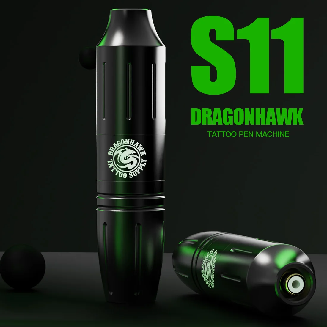 

Машинка для татуировок Dragonhawk S11, профессиональная вращающаяся машинка для перманентного макияжа, 3,5 мм, шнур RCA, принадлежности для татуировок