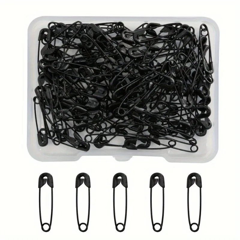 120pcs/box Black Safety Pins, Small Safety Pin, Sewing Notions
