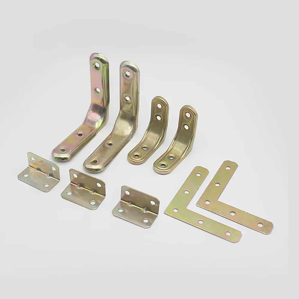 2/4/10pcs Metal Bracket Triangle/L-shape Brace Right/Flat Angle Corner Fastener Support Furniture Code Shelf Holder Frame Fixing