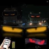 LED Matrix Pixel Panel Light Bluetooth App 5V USB  Control Scrolling Advertising LED Car Sign Animation Programmable For Car Sho 2